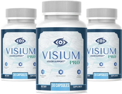 Visium Pro 3-bottle package illustration from supplied bottle artwork