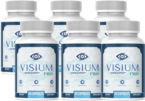 Visium Pro 6-bottle package illustration from supplied bottle artwork